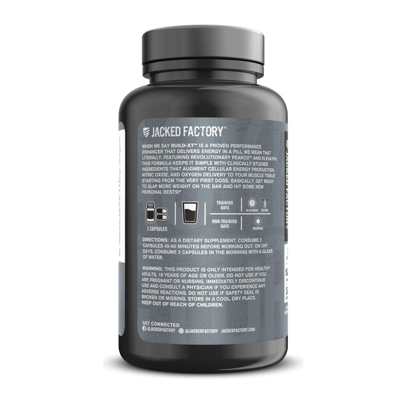 Jacked Factory Build-XT Daily Muscle Builder & Performance Enhancer -