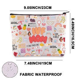 IVF Mom Makeup Bag IVF Transfer Day Gift Infertility Awareness Gift IVF Pineapple Makeup Bag (IVF MOM UK)