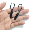 TIHOOD 100PCS Replacement Zipper Pulls Black Zipper Pull Cord Extender