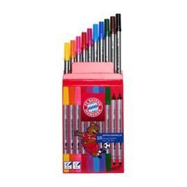 FC Bayern München Children's Double Fibre Tip Pens Set of 10, multicoloured