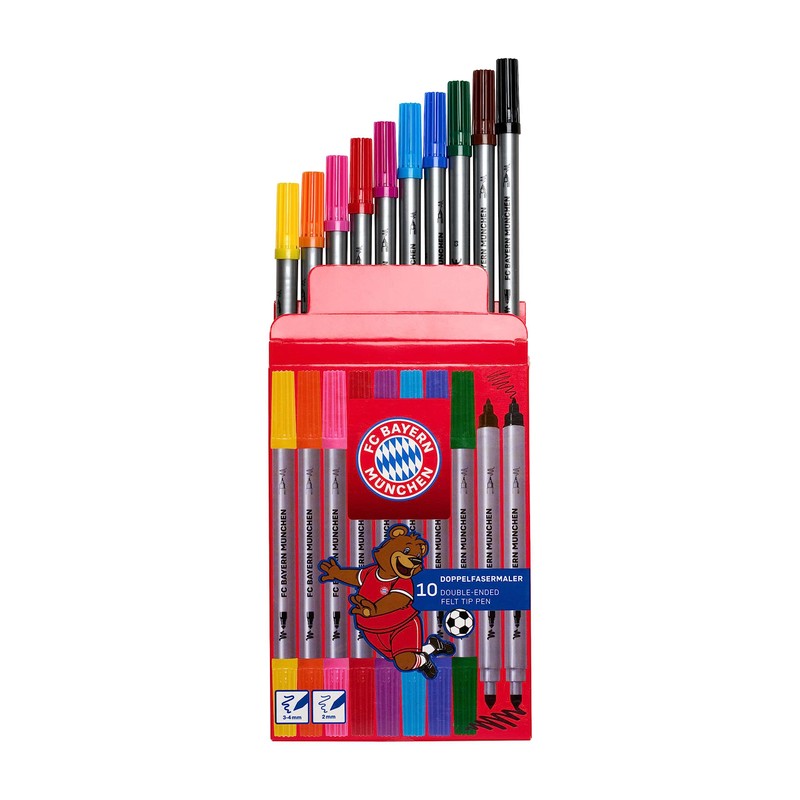 FC Bayern München Children's Double Fibre Tip Pens Set of