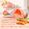 Face Scrub with Vitamin C and Carrot, Gentle Facial Exfoliating