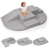 Rinnebbit 6-Piece Foam Climbing Blocks for Toddlers, Baby Climb and