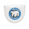 Magnetic White Bear Logo Polar Bear Putter Cover for Mallet