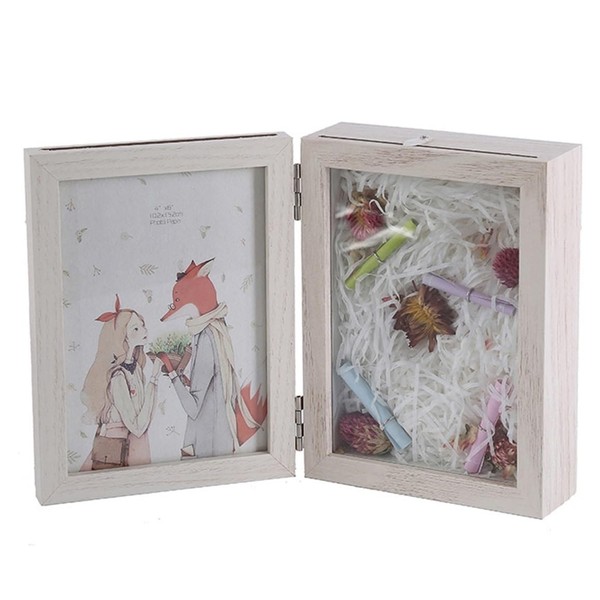 Siawadeky Photo Frame, 2 Sides, 3D Frames, Stand, Foldable, Album,