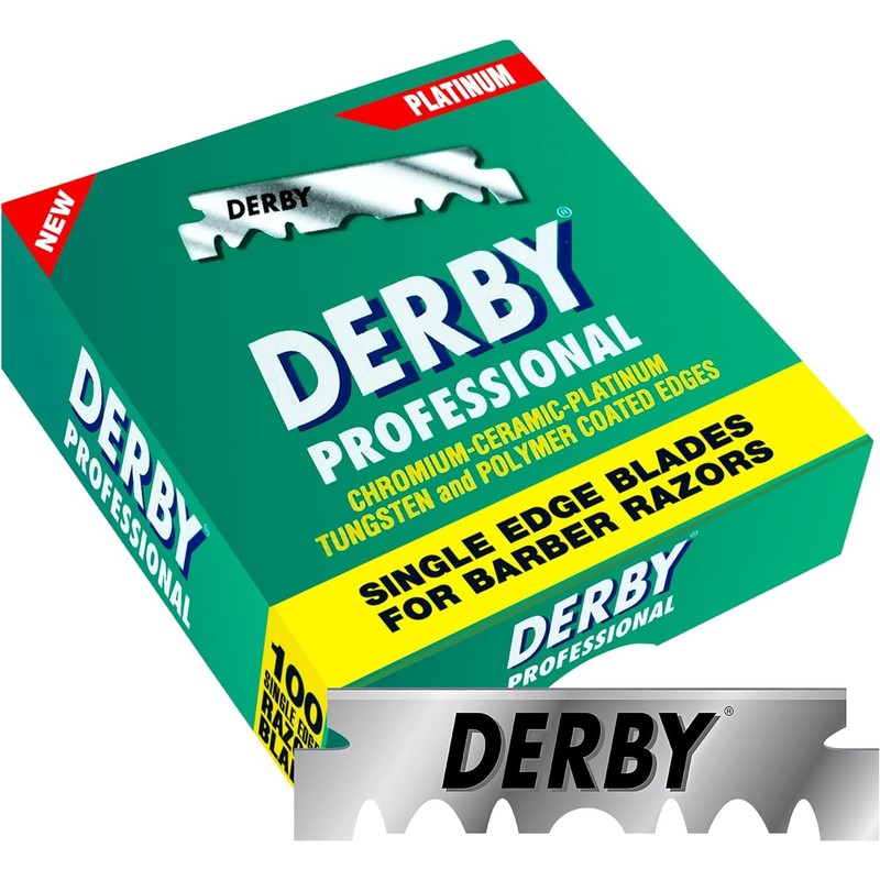Derby Professional Platinum Half Blades (100 Blades)