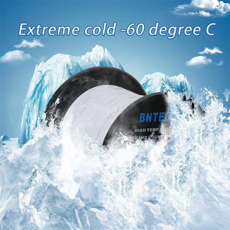 BNTECHGO 24 Gauge Silicone Wire Spool 250 ft White Flexible