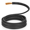 TEMCo 4 Gauge AWG 30 Ft Black Flexible Pure Copper