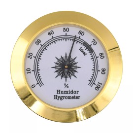 Quality Importers Analog Humidity Hygrometer - HYG-75G Gold