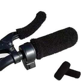 DACAIFH Motorcycle Grip Cover, Winter Gloves, Thermal Steering Wheel Cover, Thermal, Anti-Slip, Windproof, Gloves, Bicycle, Road Bike, Universal 4-Piece Set, Easy Installation, Grip, Won't Fall Off