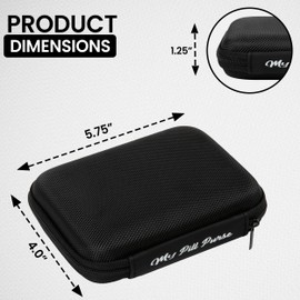 Day and Night Pill Organizer 14 Mini Pill Bags Color Coded, Pre-Labeled Days of The Week, Travel AM PM Pill Organizer 7 Day 2 Times A Day Small Med Wallet Recommend Two if Lots of Pills