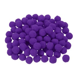 sourcing map Pom Felt Balls Felting Fabric 2.5cm 25mm Dark Purple for Home Crafts Project DIY Pack of 100