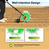 Manual Garden Seeder Hand-Push Roller Seeding Fertilizer Applicator Peanut Planter