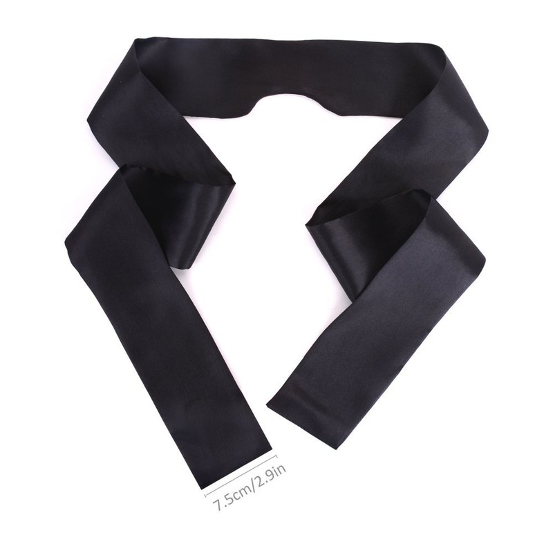 JISEN Silky Satin Eye Mask Cover Band Sleeping Blindfold with