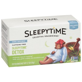 Celestial Seasonings Sleepytime Wellness Detox Tea, Caffeine Free, 20 Tea Bags Box