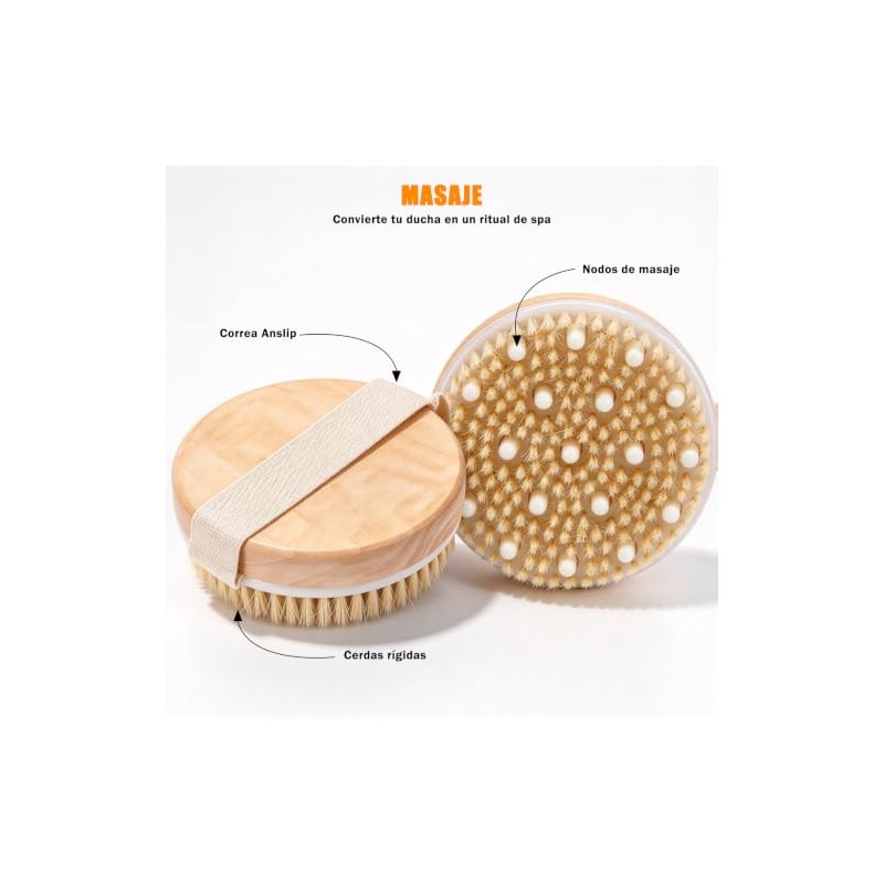Cepillo Exfoliante Corporal con Cerdas Naturales