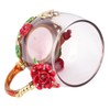 Glass Cup Innovative Flower Tea Cup with Spoon Drink Mug
