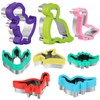 Dinosaur Cookie Cutters Set - Stainless Steel Shaped Cookie Candy