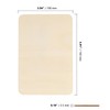 50 PCS 6 x4 Inch Unfinished Basswood Blanks, Rectangle Wood