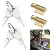 Pack of 2 Trailer Locks with 4 Keys, Plug Lock
