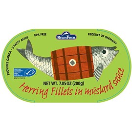 Rugenfisch Herring in Mustard Sauce, 7.05 Ounce
