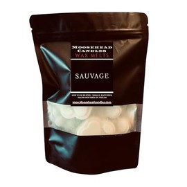 Moosehead candles Sauvage Scented Wax Melts, 10 Count, 1oz Each, Cologne Fragrance | resealable Pretty Bag (Sauvage Cologne for Men)