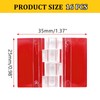 Kyuionty Kyuionty 16 Pack Self-Adhesive Clear Acrylic Hinges, 35x25mm Transparent