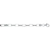 Sterling Silver 5mm Long-Link Box Chain Bracelet for Men Heavy