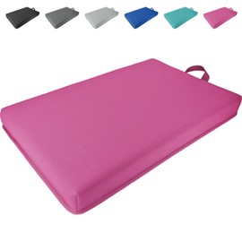 ECODESEO Extra Thick Kneeling Pad, Bath Kneeler Pad, Garden Kneeling Pad for Knee, Water Resistant Soft Memory Foam Cushioning for Workout, Yoga, Bathing, Physical Therapy, Prayer Pillow, Pink