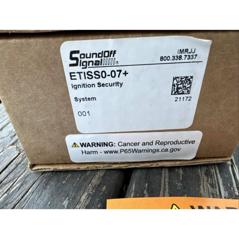 Soundoff Signal Sound Off Signal SOS ETISS0-07+ Ignition Security System