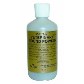 Gold Label - White Veterinary Wound Powder x 125 Gm