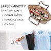 Purse Organizer Insert with Zipper Felt Bag Organizer Handbag Organizer
