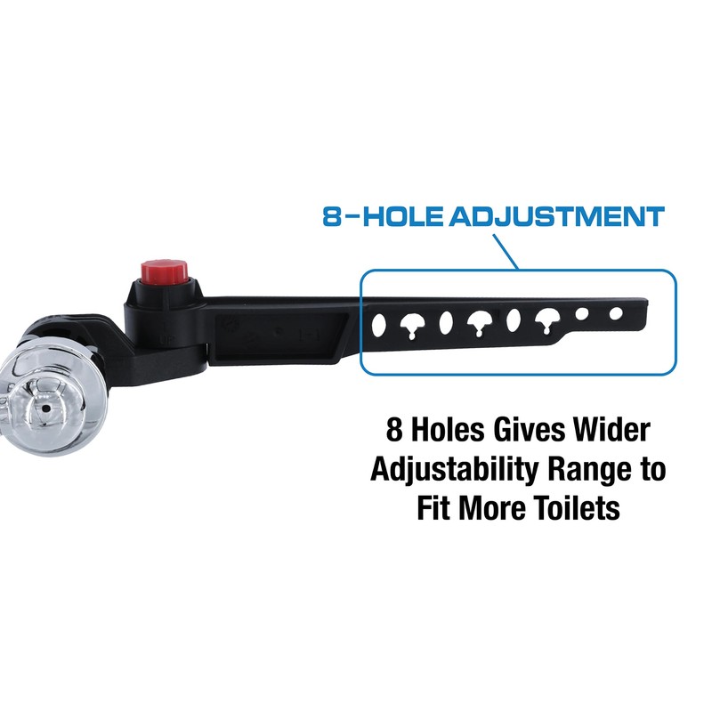 Danco 12062 Decorative Replacement Toilet Lever Handle with Front Angle/Side/Vertical