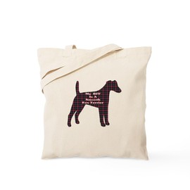 CafePress BFF Smooth Fox Terrier Tote Bag Reusable Natural Beige Canvas Shopping Bag