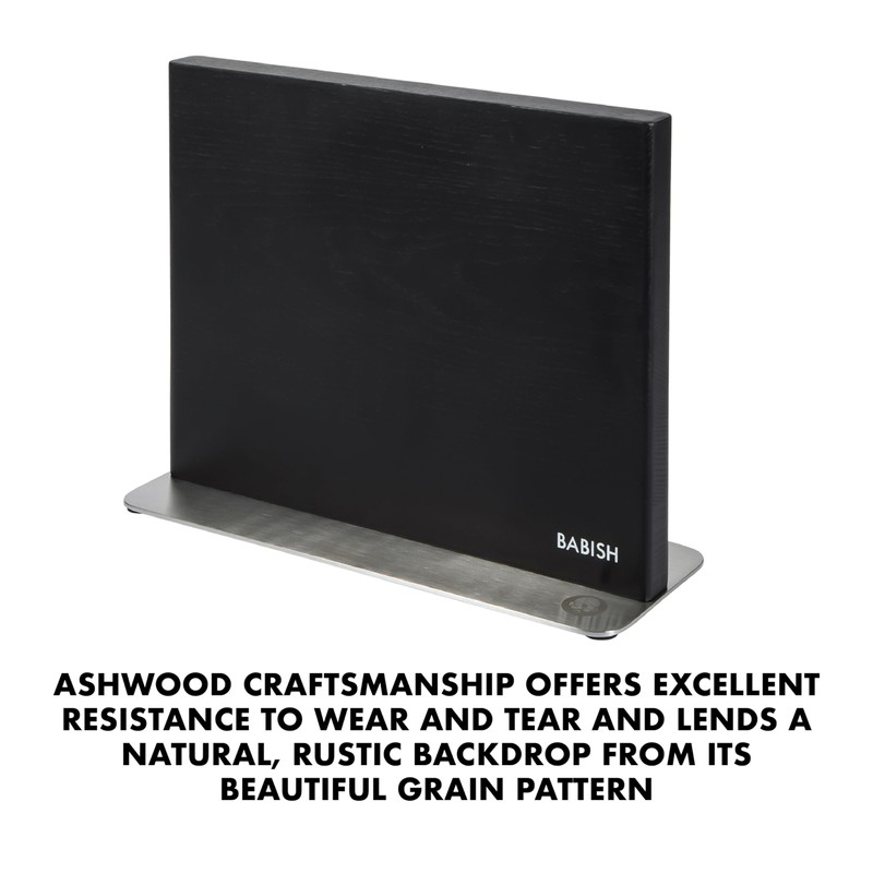 Babish 5-Piece Magnetic Forged Kitchen Knife Block Set – 1.4116