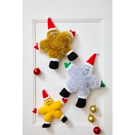 King Cole Tinsel Chunky & DK Knitting Pattern Small or Large Dancing Stars (9169)