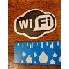 WiFi Sticker Decal Vinyl Wi-Fi Free Internet Black White 2"