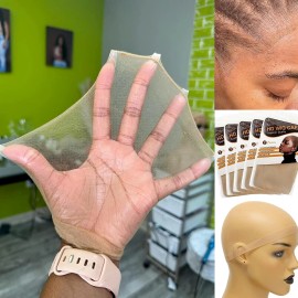 BEEOS Skinlike HD Wig Cap, 4 Pieces Invisible and Sheer Breathable Ultra-thin