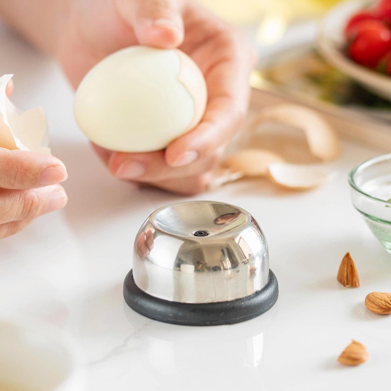 1 Stück Eieruhr und 1 Stück Eierpiekser aus Edelstahl, Eiförmige