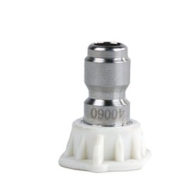 20 Pack of Erie Tools 6.0 Stainless Steel Orifice 40 Degree 1/4in. Quick Connect 4000 PSI High Pressure Washer Spray Nozzle Tips