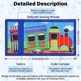 JONYEE RFID Wallet Camouflage Wallet Nylon Trifold Wallets for Men,Mini Trifold Coin Purse with Zipper for Kids, Cartoon P1, S