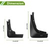 HOPESPANNER Mud Flaps Splash Guards for Maserati Levante 2018-2023 Front
