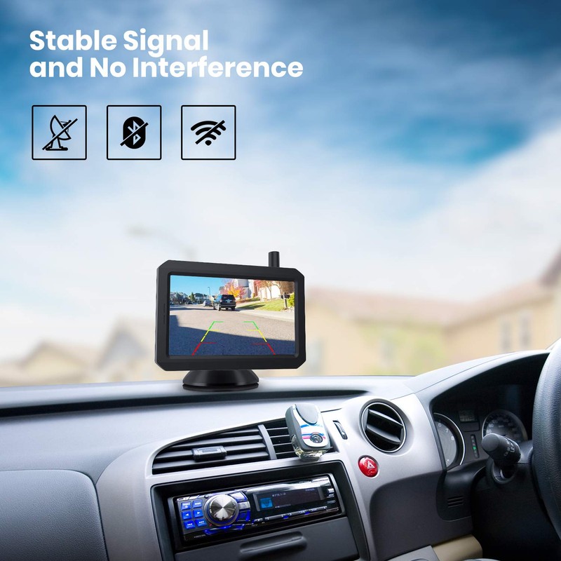AUTO-VOX W7 Digital Wireless Reversing Camera Kit Stable Signal Reverse