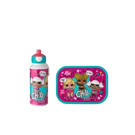 Mepal Campus LOL Surprise Lunch Set, Water Bottle and Lunch Box with Bento Insert, Ideal for School and Leisure, Dishwasher Safe, ABS, 2 Piece