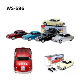 Wireless Speaker with Rechargeable Battery/ Car elegant Design/ FM RADIO/ USB INPUT WS-596 - Color: BLACK