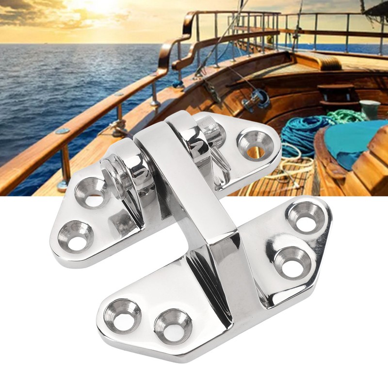 Marine Hinge 316 Stainless Steel Mirror Polished Rust Resistant Deck