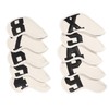 10pcs set PU Waterproof Golf Club Iron Cover Fine Sewing