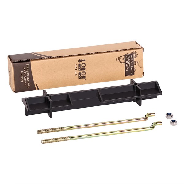 10L0L Golf Cart Battery Hold Down with rods kit for Ezgo 1994 - up 70045G01, 01101-G01