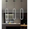 dolria Modern Ring Chandelier LED Dimmable Ceiling Light for Living