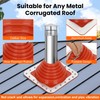 #2 Metal Roof Pipe Flashing Boot, Metal Roofing Pipe Flashing